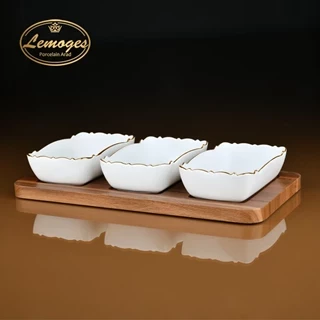 سرویس اردو خوری مستطیل موج سه خانه