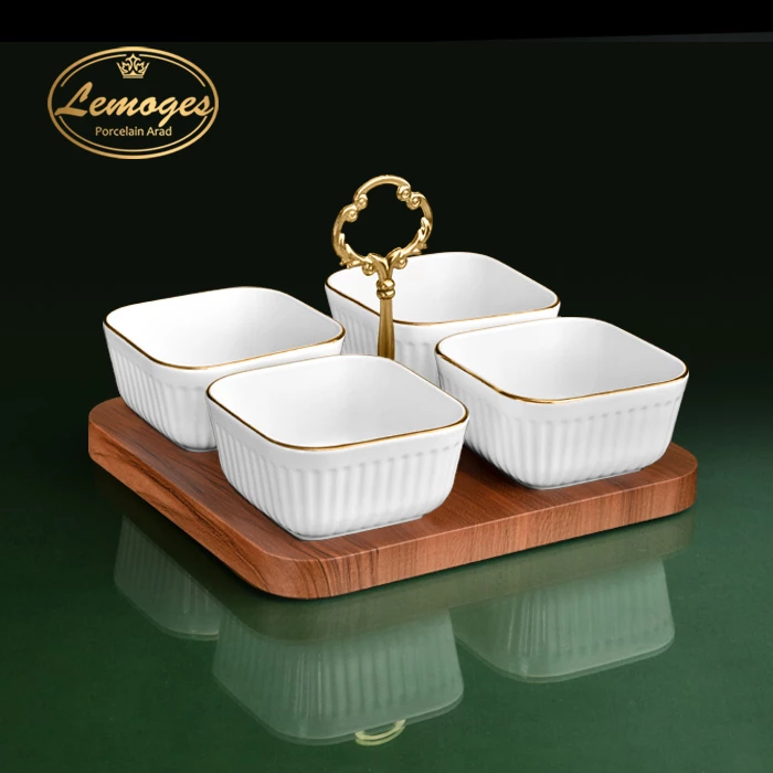 سرویس اردو خوری مربع لارن 4 خانه